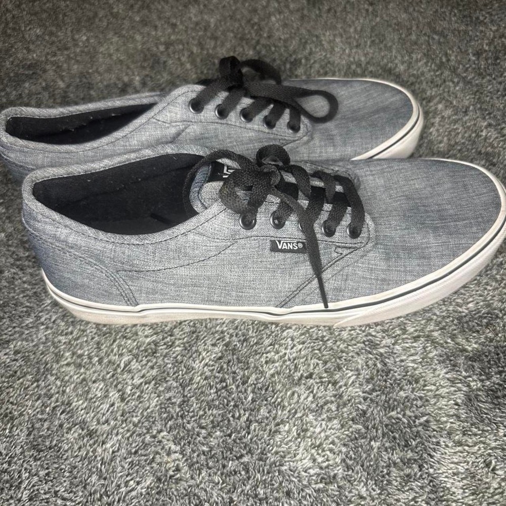Vans 10.5 low grey black sneakers